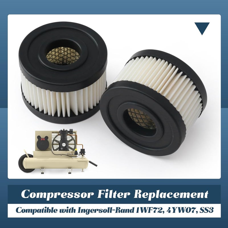 Esttlamer 2 Pcs 70243712 Compressor Filter Element Compatible with Ingersoll-Rand 1WF72 4YW07 SS3 - Image 2